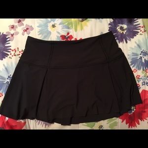 Black lululemon skort